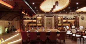 Thiết Kế Và Thi Công Nhà Hàng Hầm Rượu Acoustic 